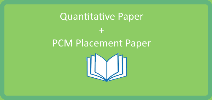 PCM Placement paper